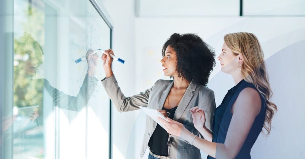 a leader delegating work