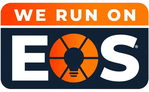 We Run on EOS badge | Omnia Group